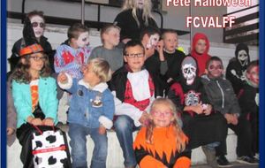 Football club de Valff: les jeunes réunis pour fêter Halloween